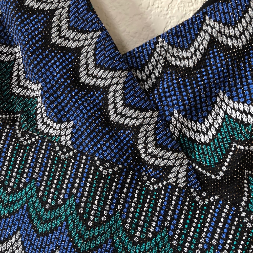 NWT! Guess Metallic Nylon Stretchy Dress 14 - Picture 3 of 3